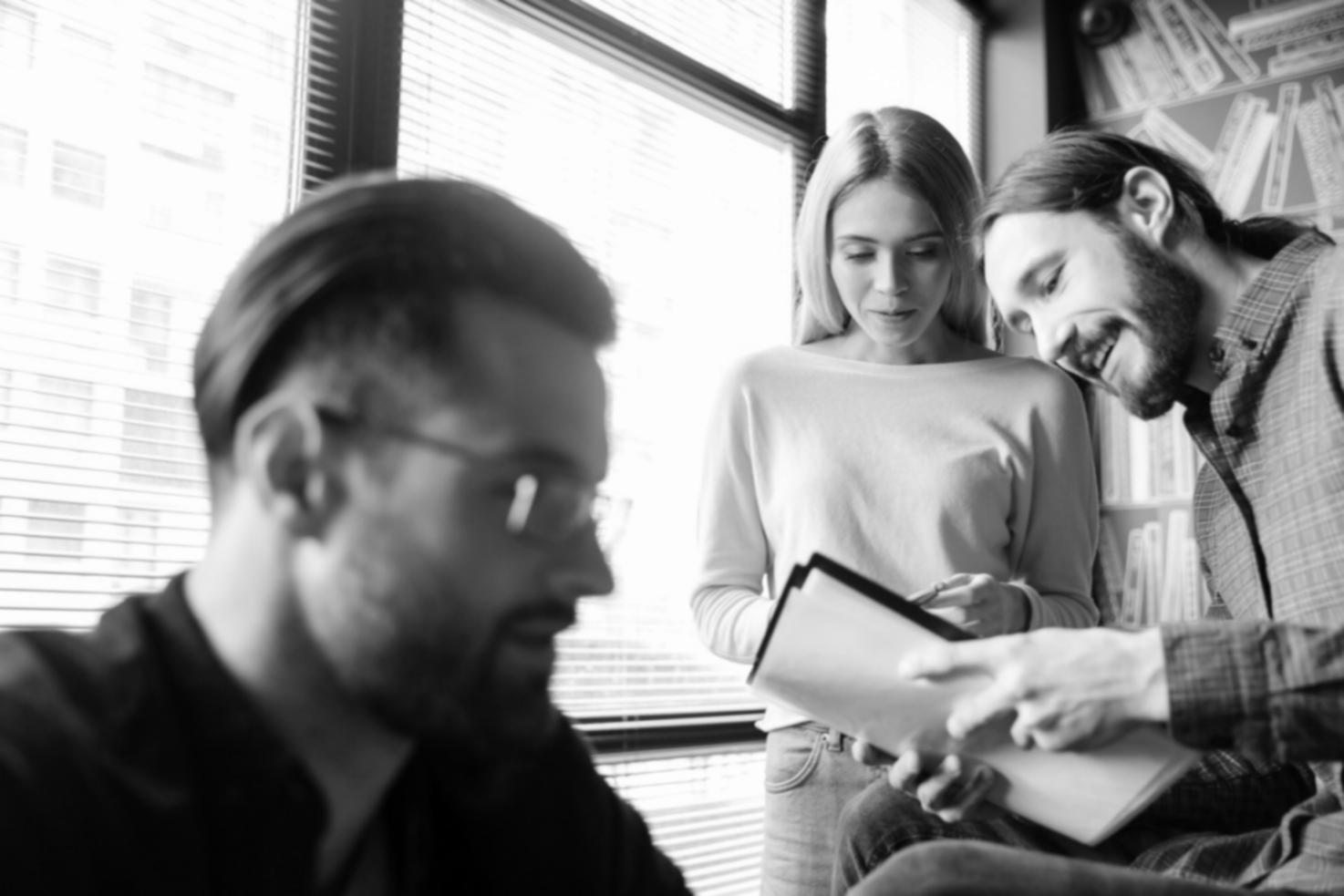 Professional finance planning workspace with charts and data analysis